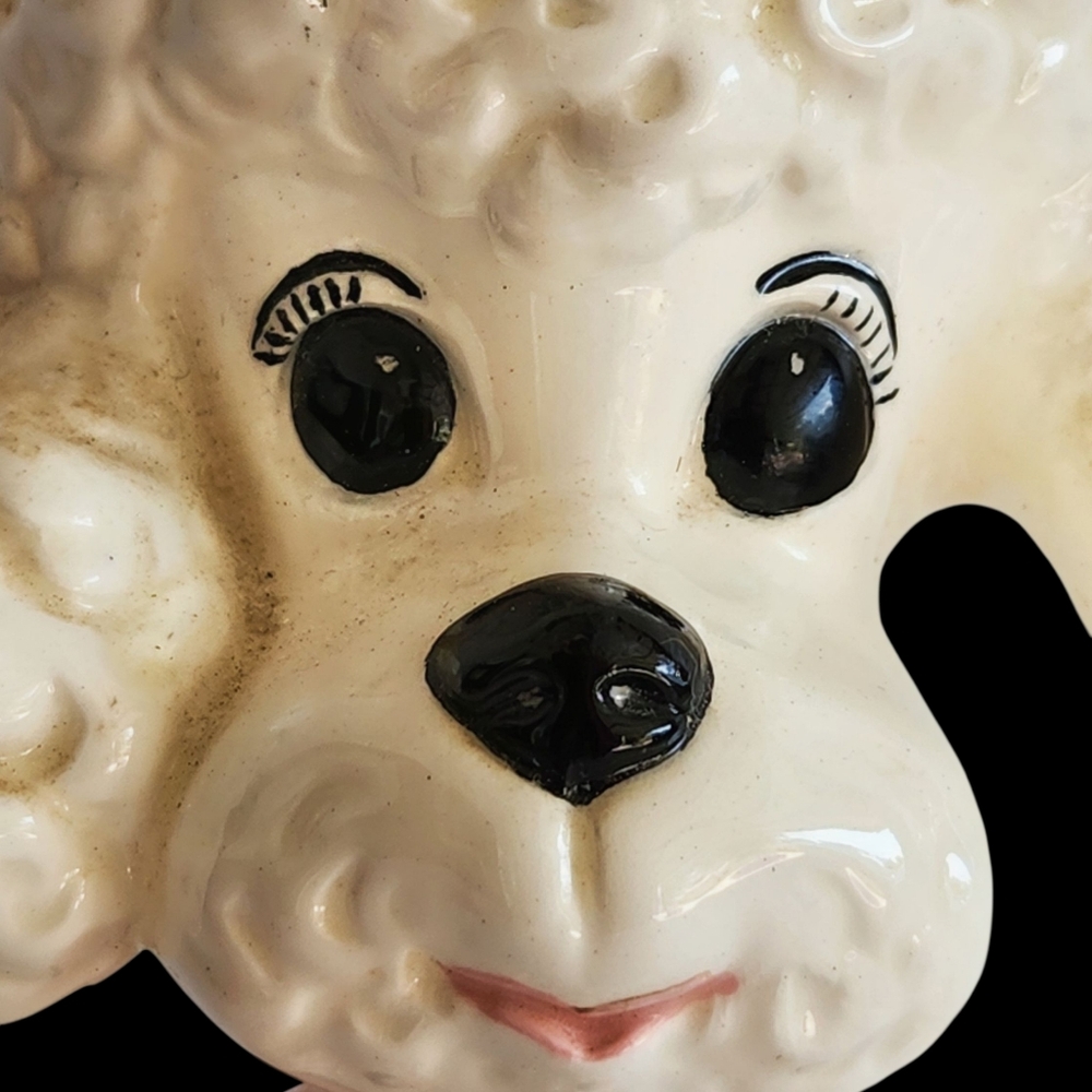 Vintage Curly Poodle Statue 1971 MCM Hollywood Regency - Picture 3 of 14